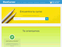 Tablet Screenshot of doncursos.com